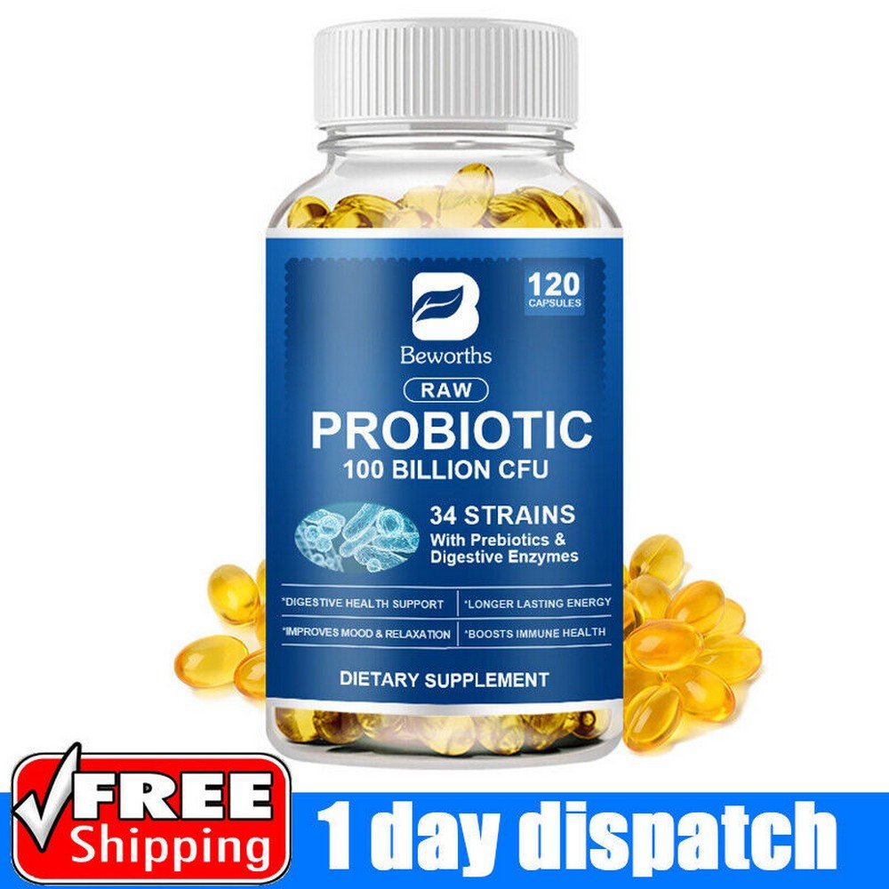 100 Billion CFU Probiotic Enzyme Capsules 120