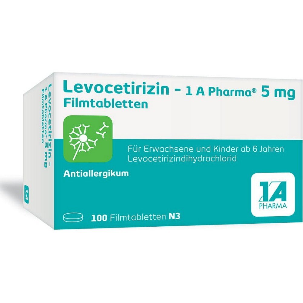 1A Pharma Levocetirizin 5mg Filmtabletten 100 Stück