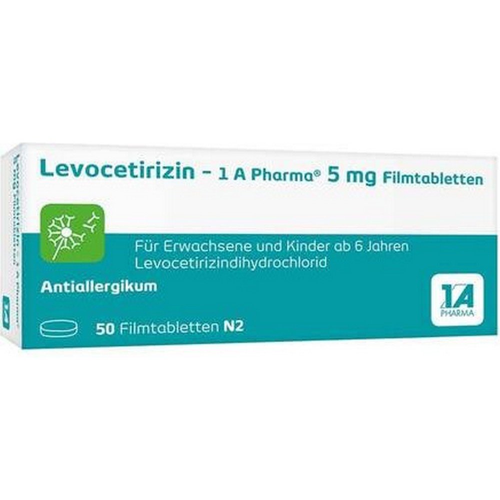 1A Pharma Levocetirizin 5mg Filmtabletten 50 Stück