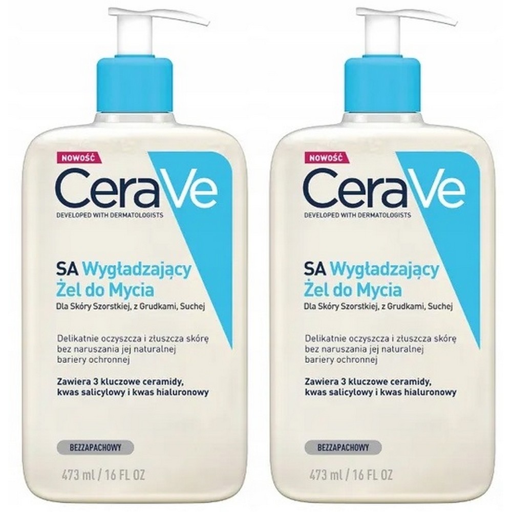 CeraVe Smoothing Cleansing Gel Duo 473ml x2