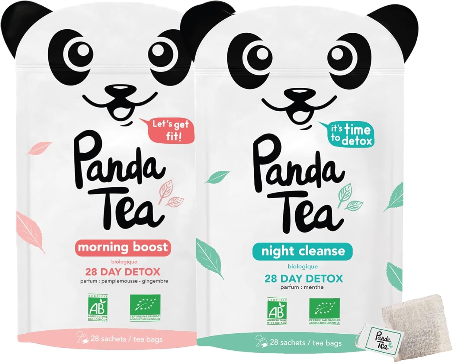 Panda Tea Detox Tea 28 Day Challenge 56 tea bags