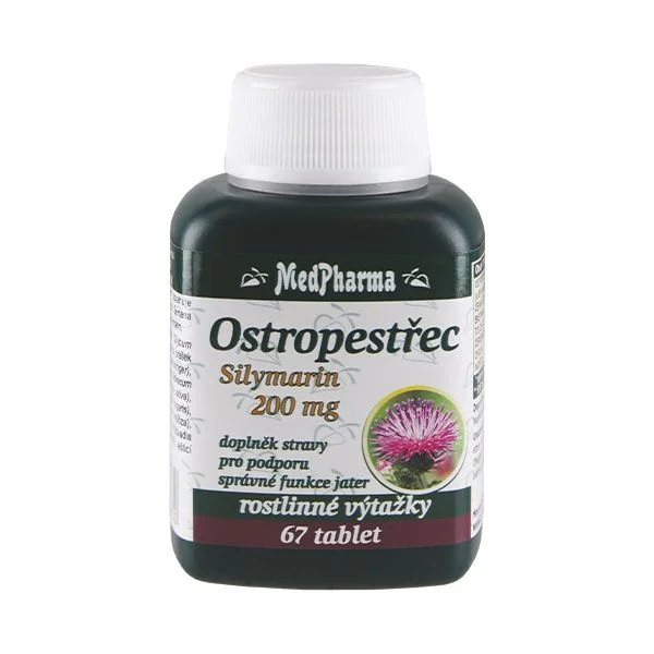 MedPharma Milk Thistle Silymarin 200 mg 67 Tablets