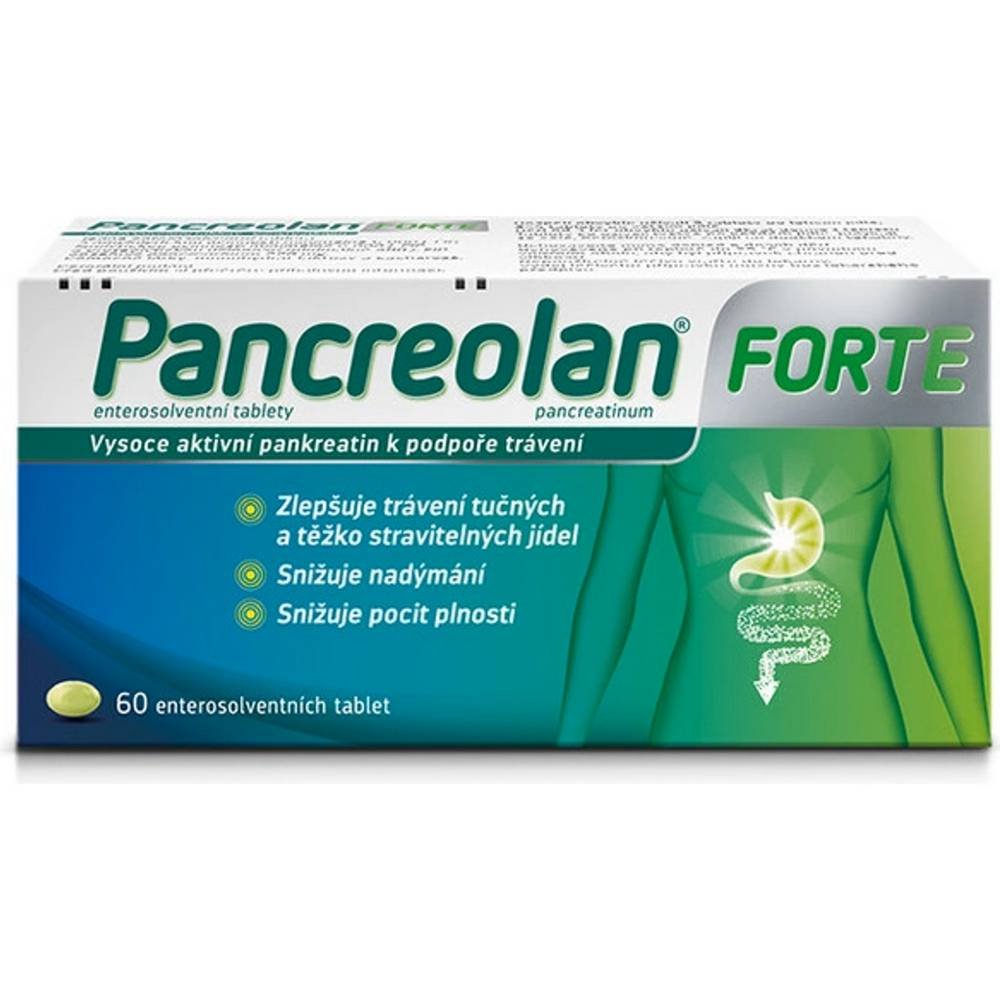 Pancreolan Forte 220 mg enteric-coated tablets 60 pcs