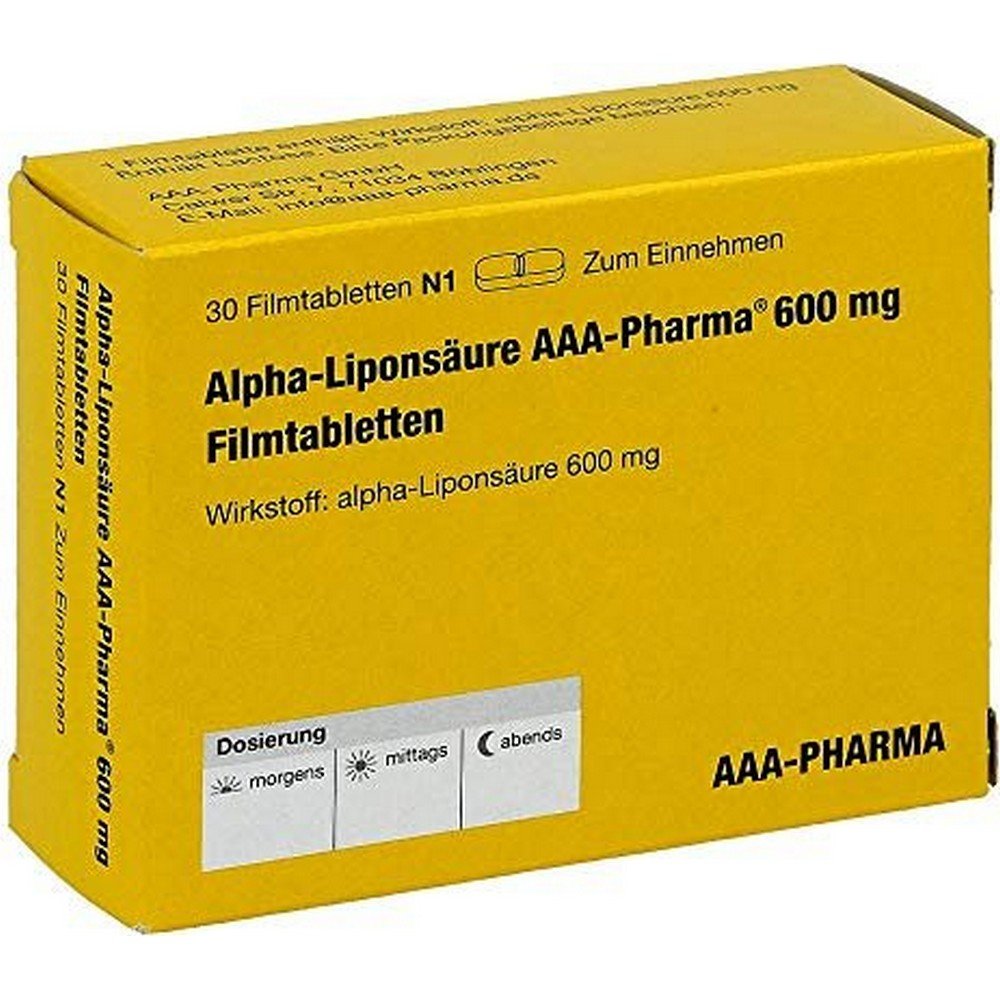 AAA Pharma Alpha Liponsäure 600mg Tabletten 30 Stück