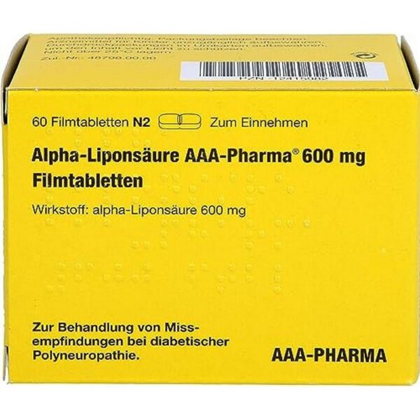 AAA Pharma Alpha Liponsäure 600mg Tabletten 60 Stück