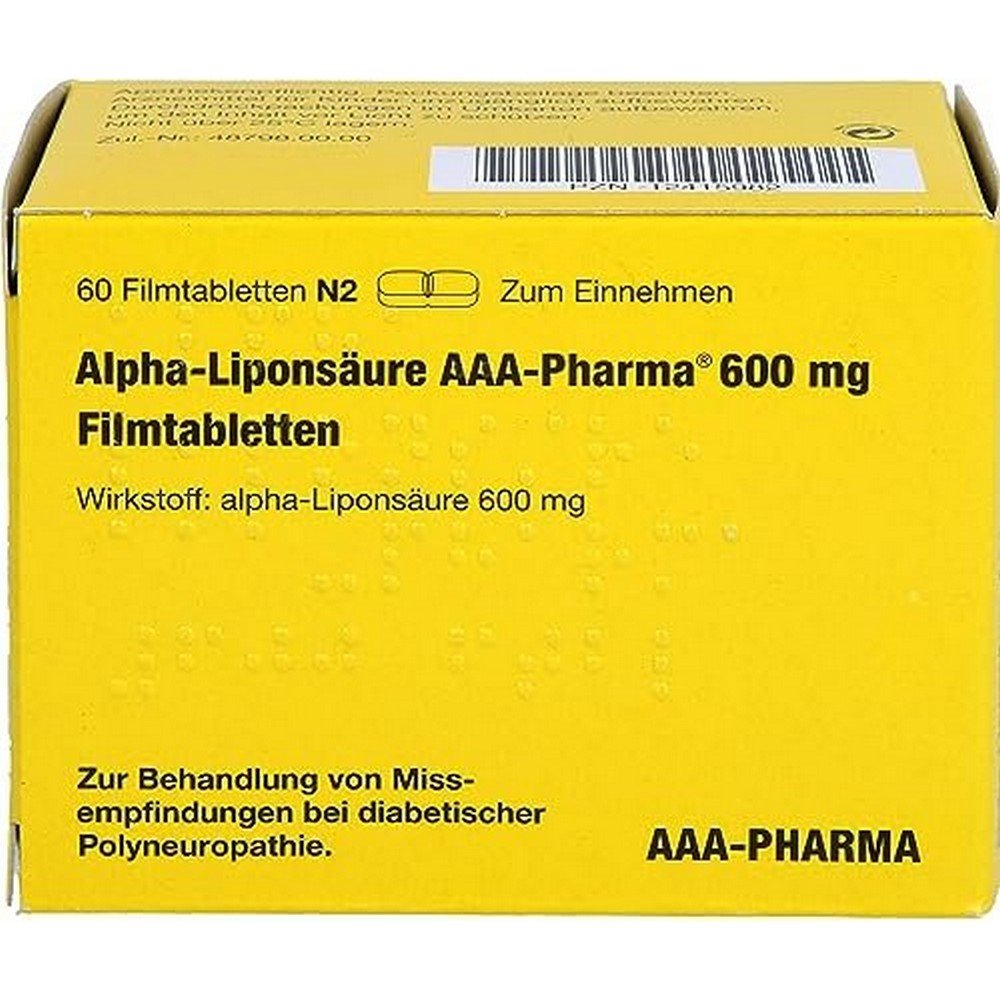 AAA Pharma Alpha Liponsäure 600mg Tabletten 60 Stück