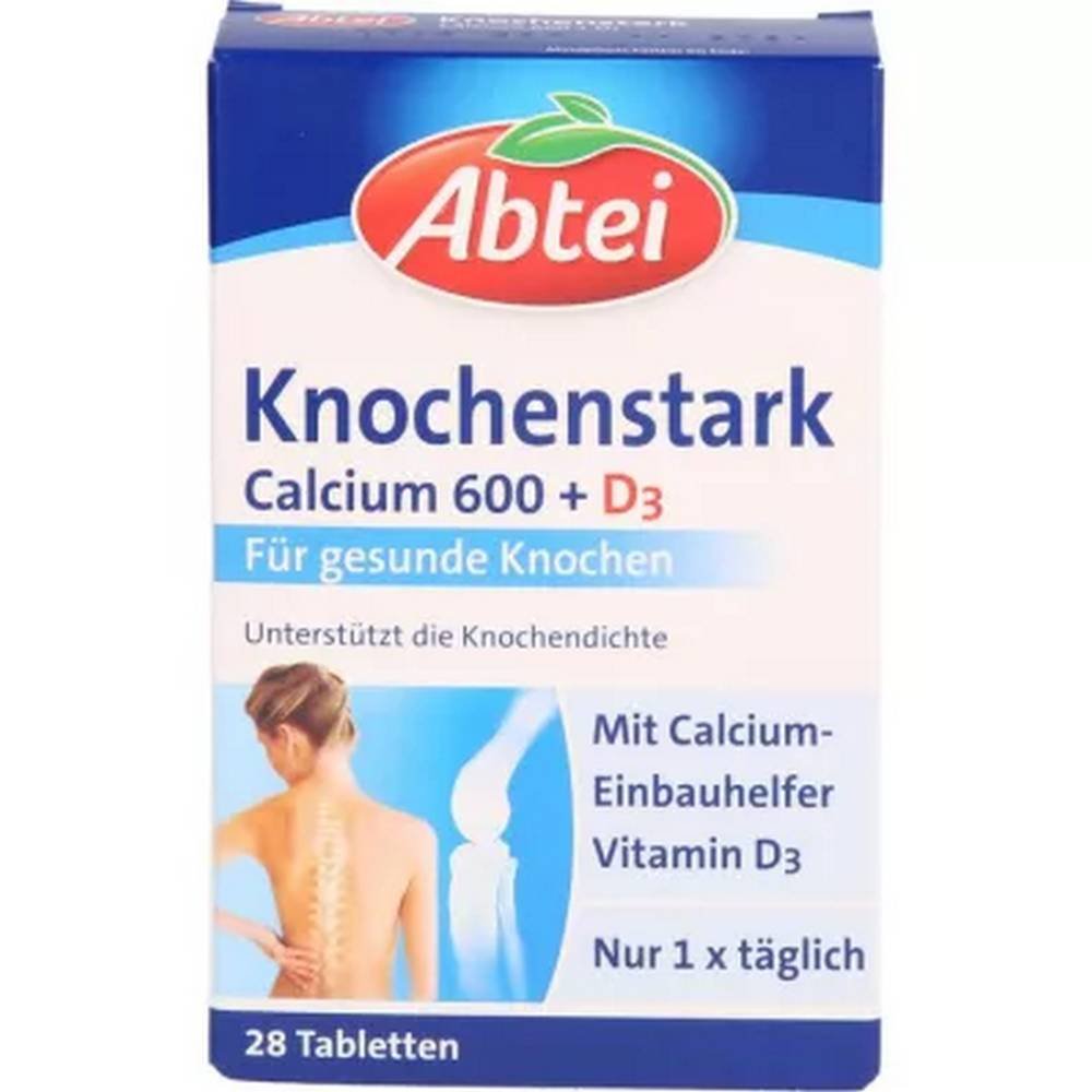 Abtei Bone Strong Calcium 600 + D3 Tablets 28 Pieces