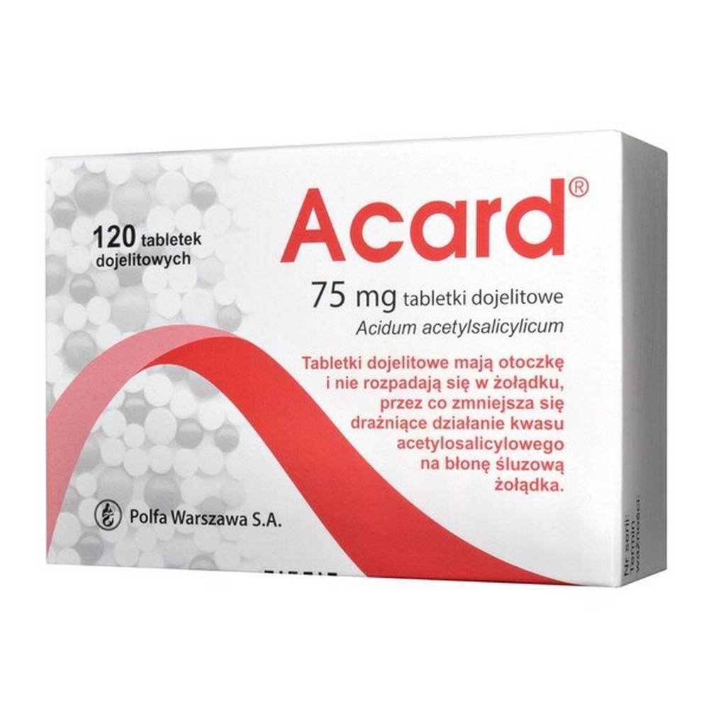 Acard 75 mg Enteric Tablets 120 pcs