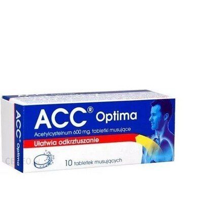 ACC Optima 600 mg effervescent tablets 10 pcs