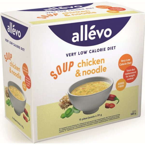Allevo VLCD Soup Chicken & Noodle — 15 × 39 g
