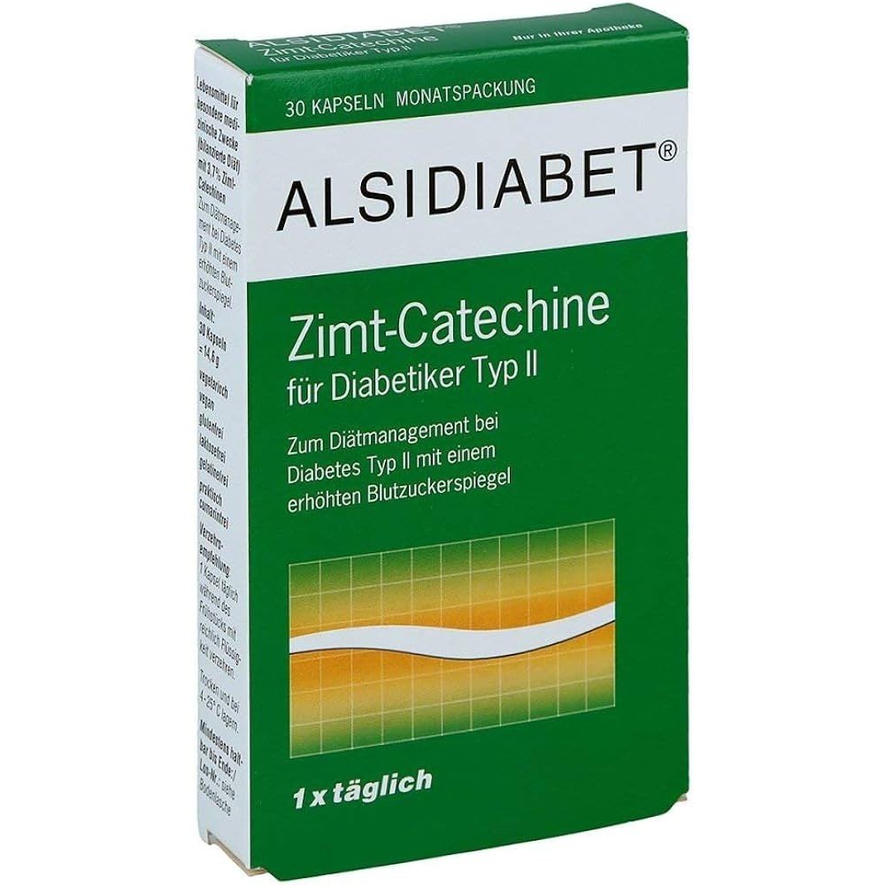 ALSIDIABET Zimt Catechine F. Diab. Type II Capsules 30 Pieces