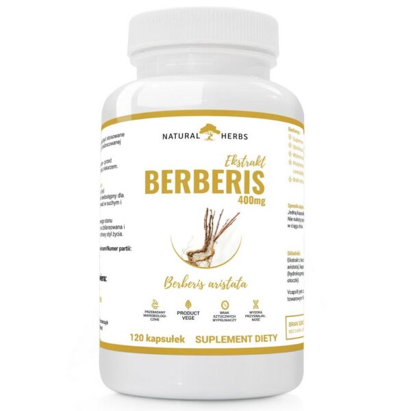 Alto Pharma Berberis Extract 400 mg – Immune & Metabolic Support, 120 Capsules