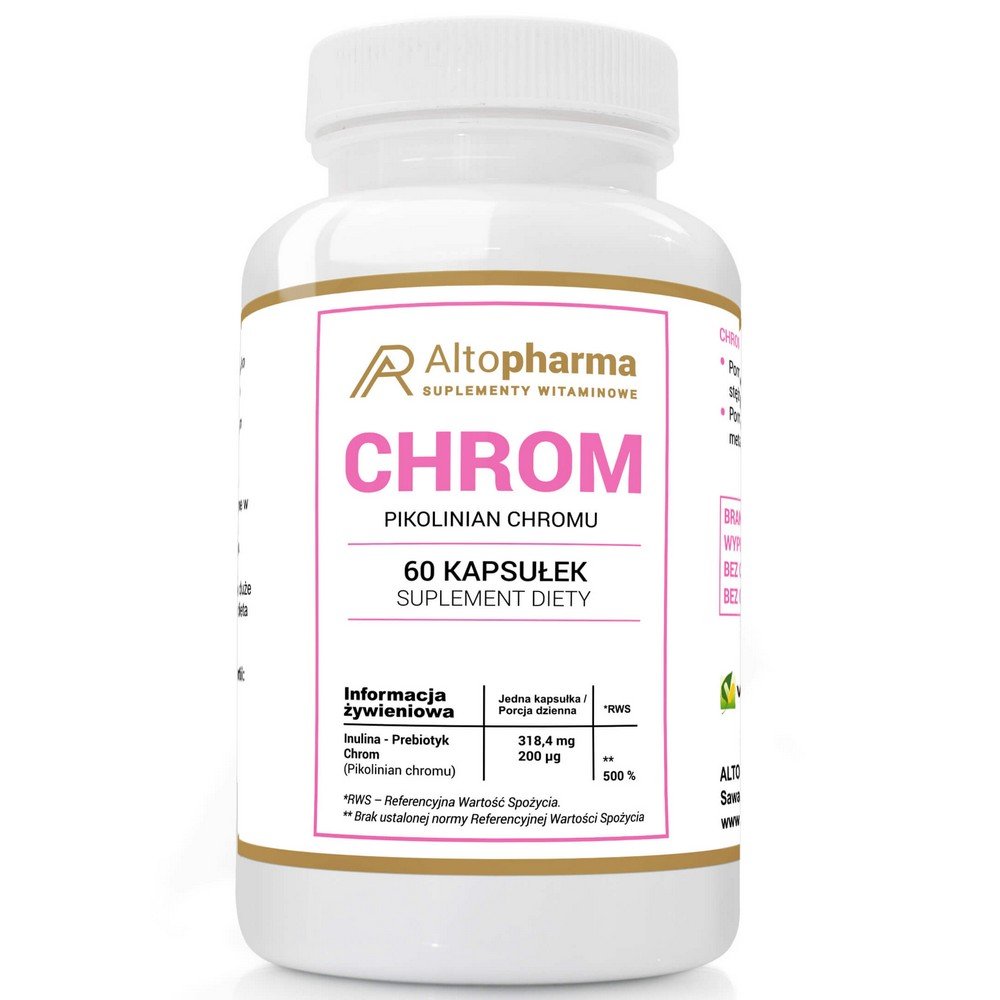 Alto Pharma Chromium 200 µg – Metabolism Support, 60 Capsules