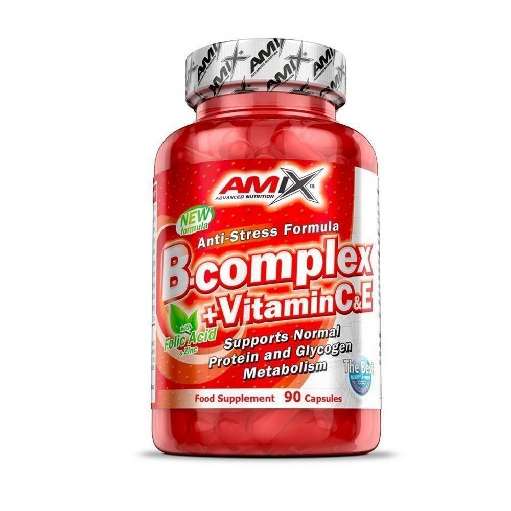 Amix B-Complex + Vitamins C & E 90 Capsules