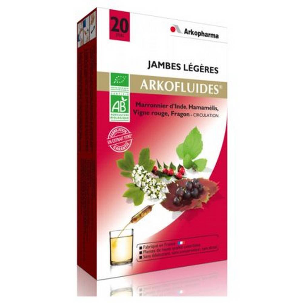 Arkofluides Organic Light Legs – 2x20 Ampoules (15 ml)