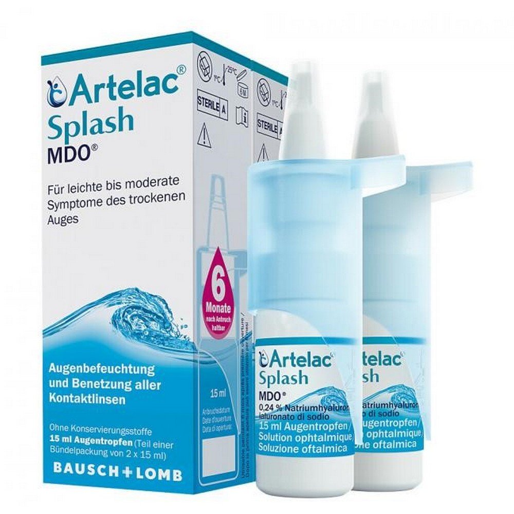 Artelac Splash MDO Eye Drops 2 × 15 ml