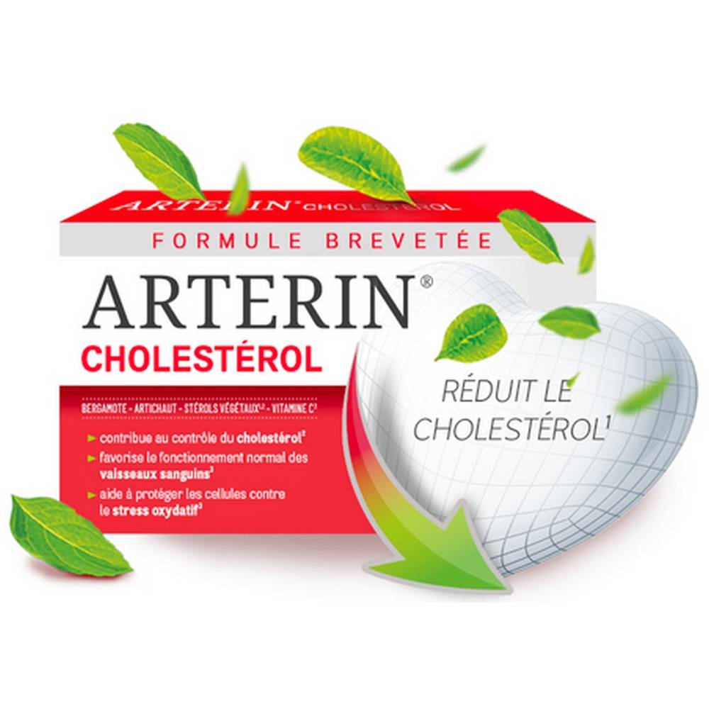 Arterin Cholesterol, 90 Tablets — Arterin Cholestérol Boîte