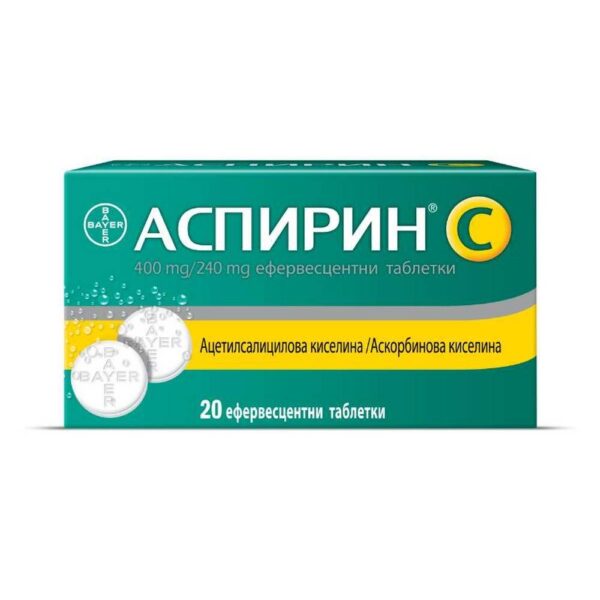Aspirin C 400 mg / 240 mg, 20 pcs — Аспирин С