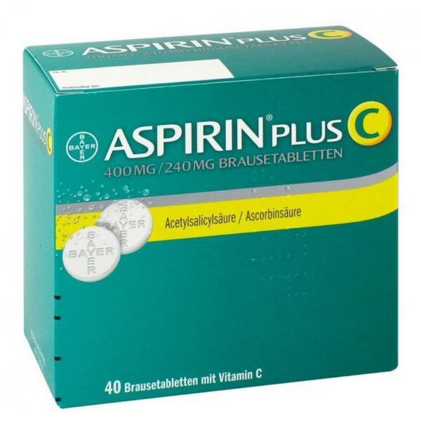 Aspirin Plus C Effervescent Tablets 40 pcs