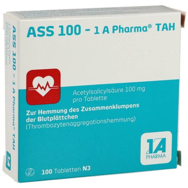 ASS 100 1A Pharma TAH Tablets 100 pcs