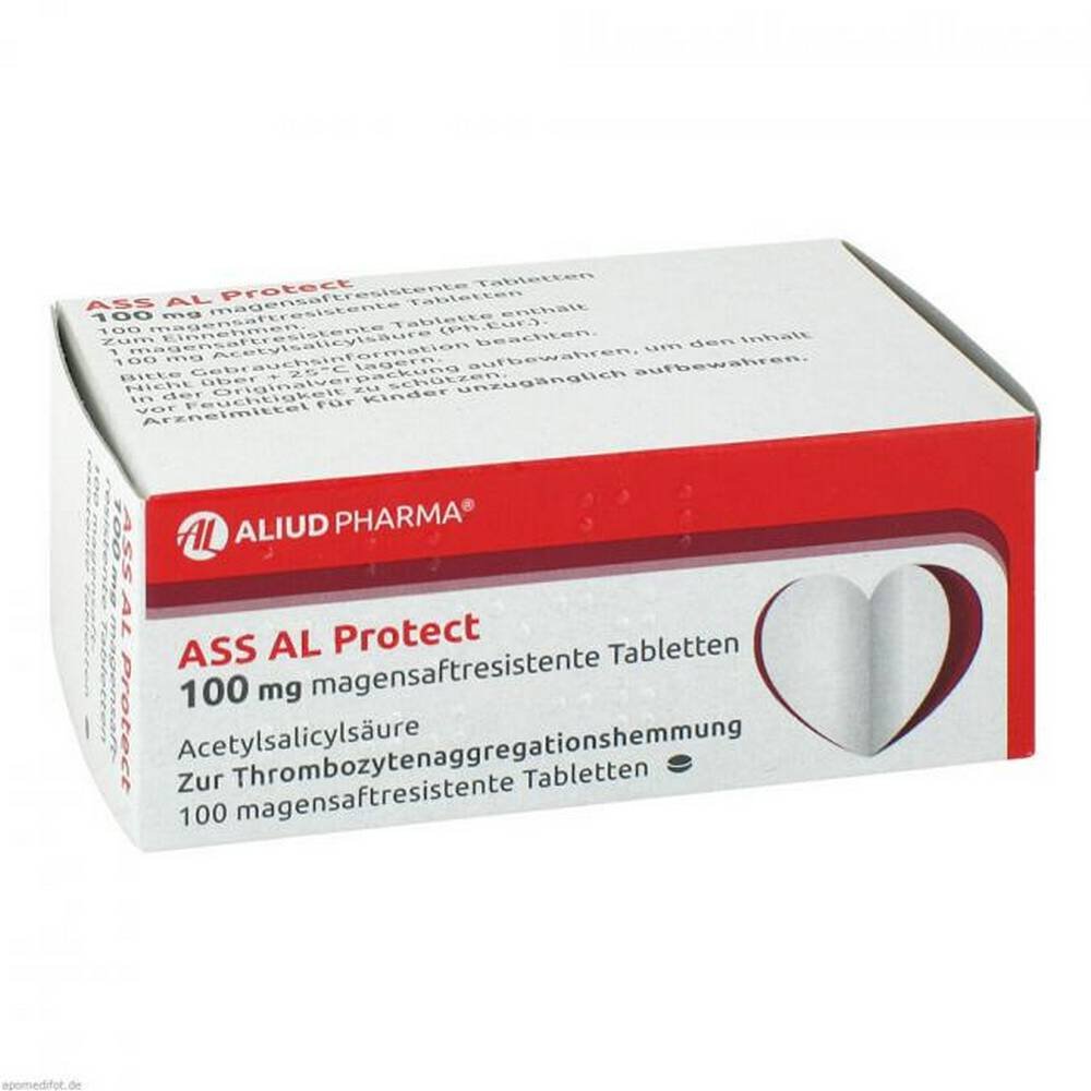 ASS AL Protect 100 mg Gastro-Resistant Tablets 100 pcs