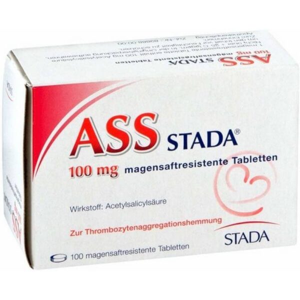 ASS Stada 100 mg Gastro-Resistant Tablets 100 pcs