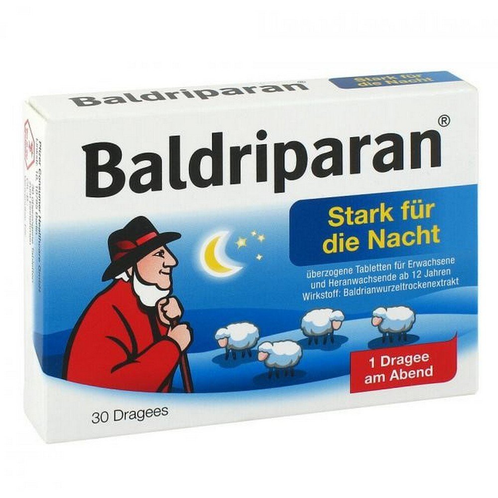 Baldriparan Heavily Coated for the Night Tablets 30 pcs