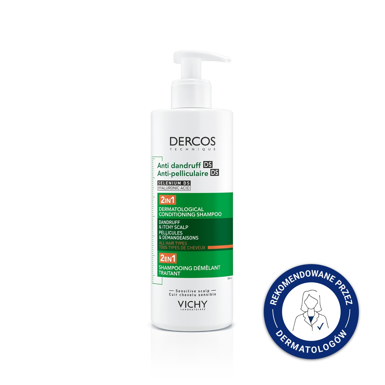 VICHY Dercos Anti-dandruff shampoo for dry hair 390 ml