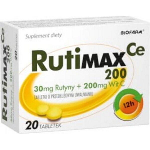 Biofarm Rutimax Ce 200 20 Tablets