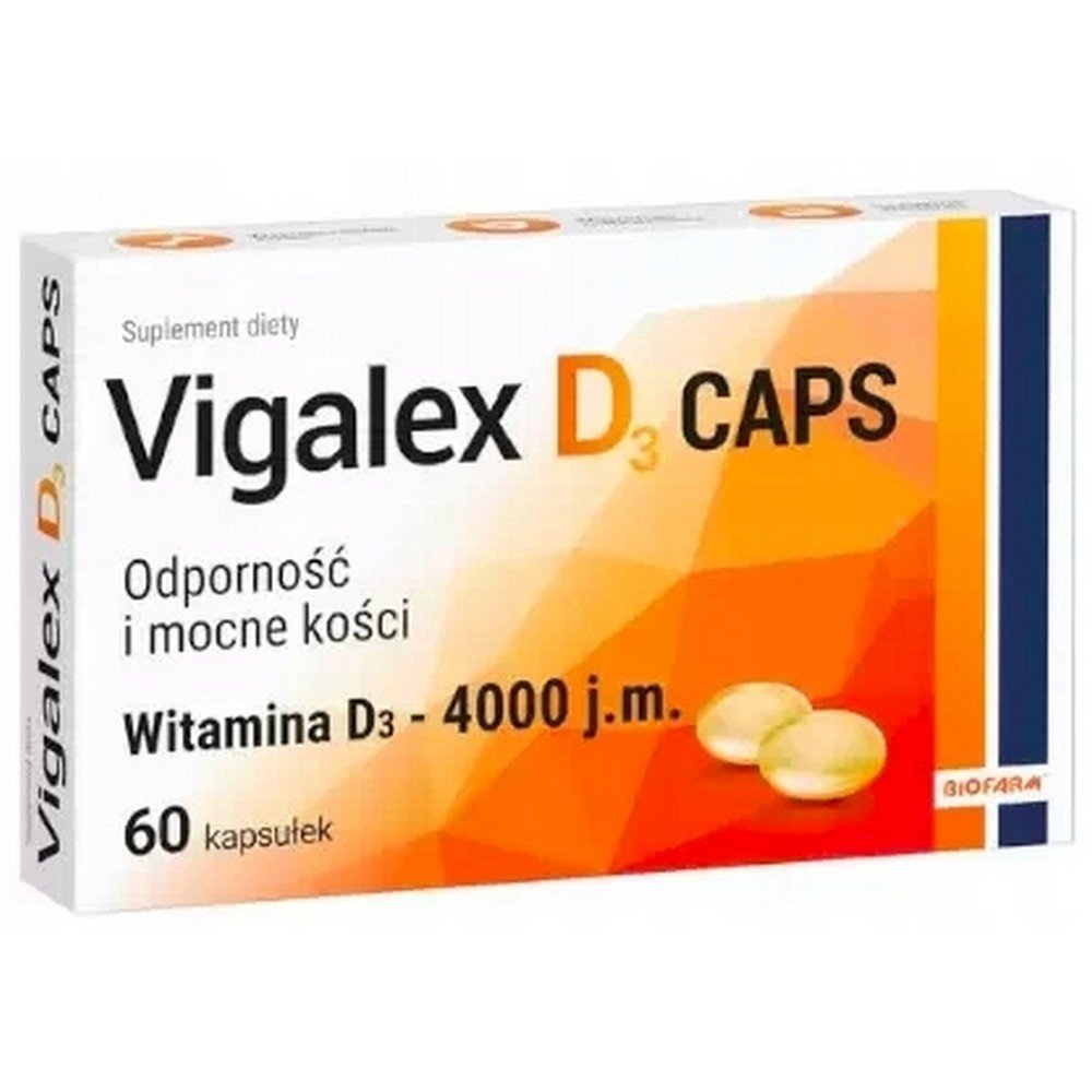 Biofarm Vigalex D3 Caps 4000 IU Vitamin D 60 Capsules