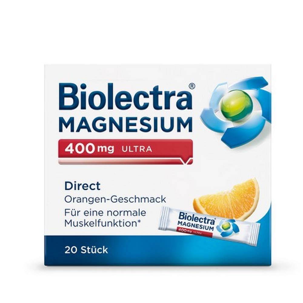 Biolectra Magnesium 400 mg Ultra Direct Orange 20 pcs