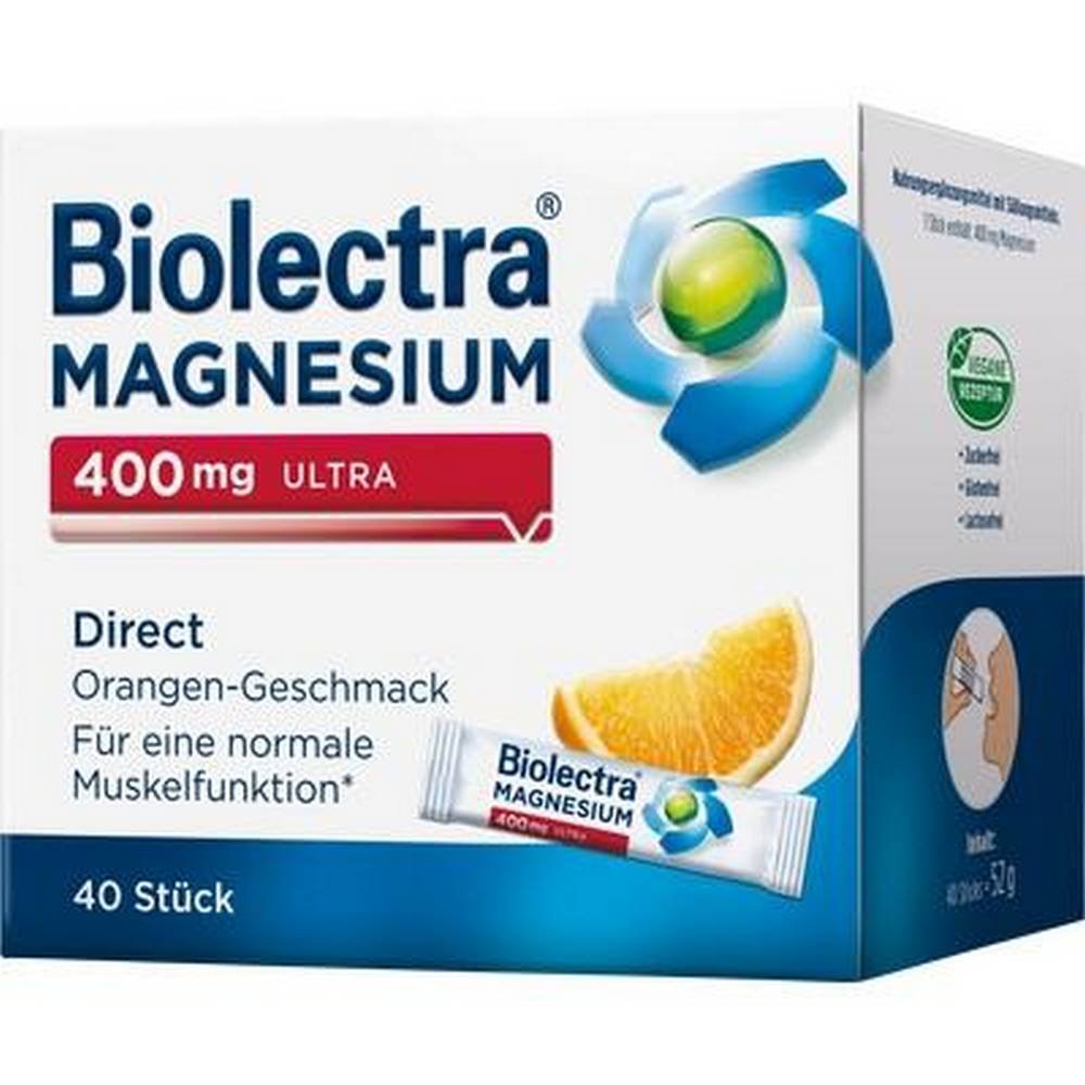 Biolectra Magnesium 400 mg Ultra Direct Orange 40 pcs