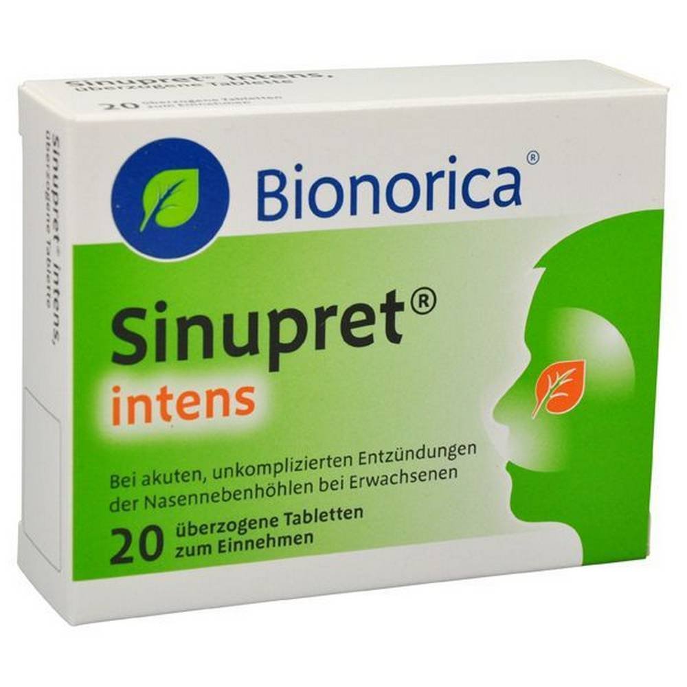 Bionorica Sinupret Intens überzogene Tabletten — 40 Stück (Bionorica Sinupret Intens coated tablets)