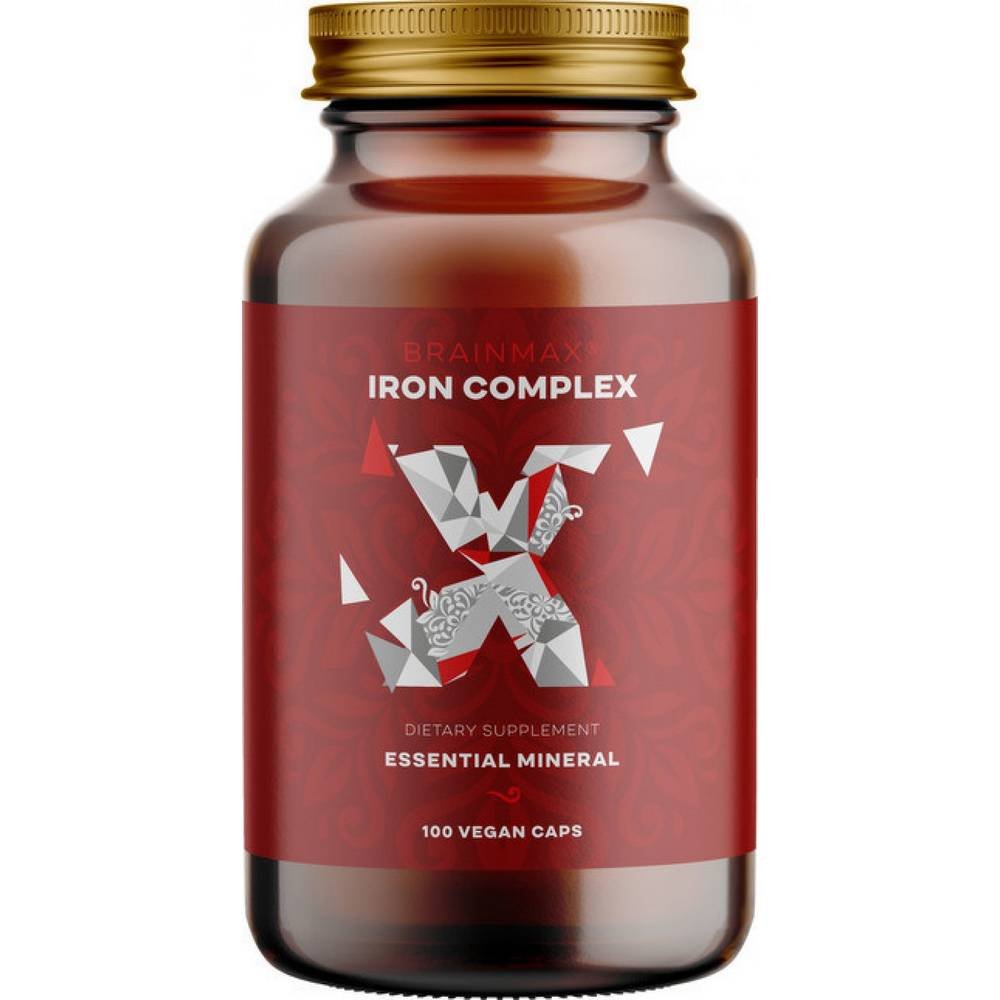 BrainMax Iron Complex Iron Bisglycinate 25 mg 100