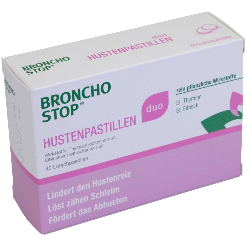 Bronchostop Duo Hustenpastillen 40 Stück
