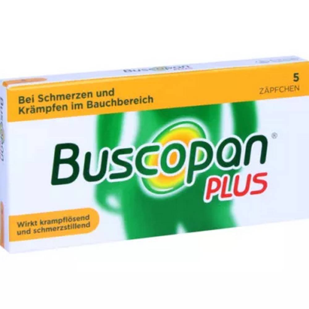 BUSCOPAN Plus 10 mg/800 mg suppositories — 5 pcs