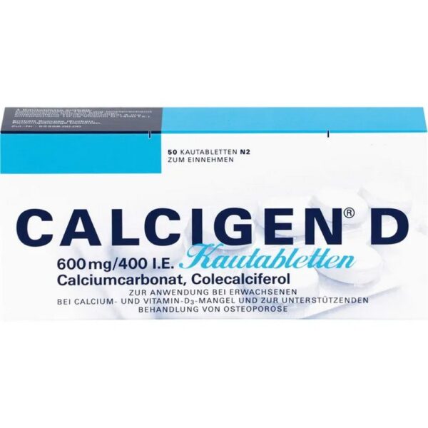 CALCIGEN D 600 mg/400 I.E. Jumper tablets, 50 pcs