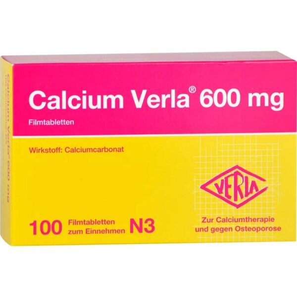 CALCIUM VERLA 600 mg film-coated tablets, 100 pcs