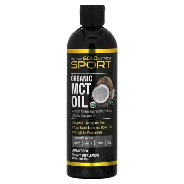 California Gold Nutrition Organic MCT Oil – 355 ml