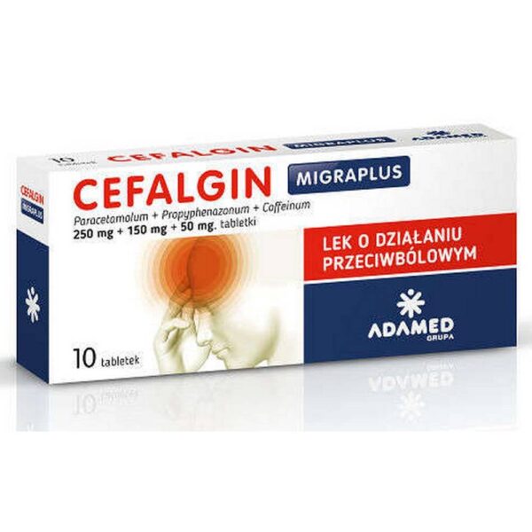 Cefalgin 250 mg + 150 mg + 50 mg Tablets 10 pcs