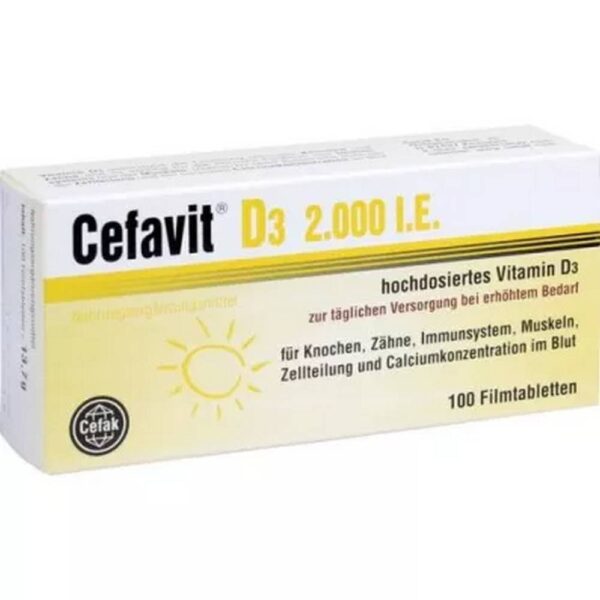 Cefavit D3 2000 IU Tablets 100 Pieces