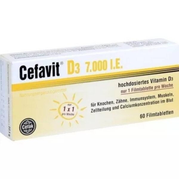 Cefavit D3 7000 IU Film-Coated Tablets 60 Pieces