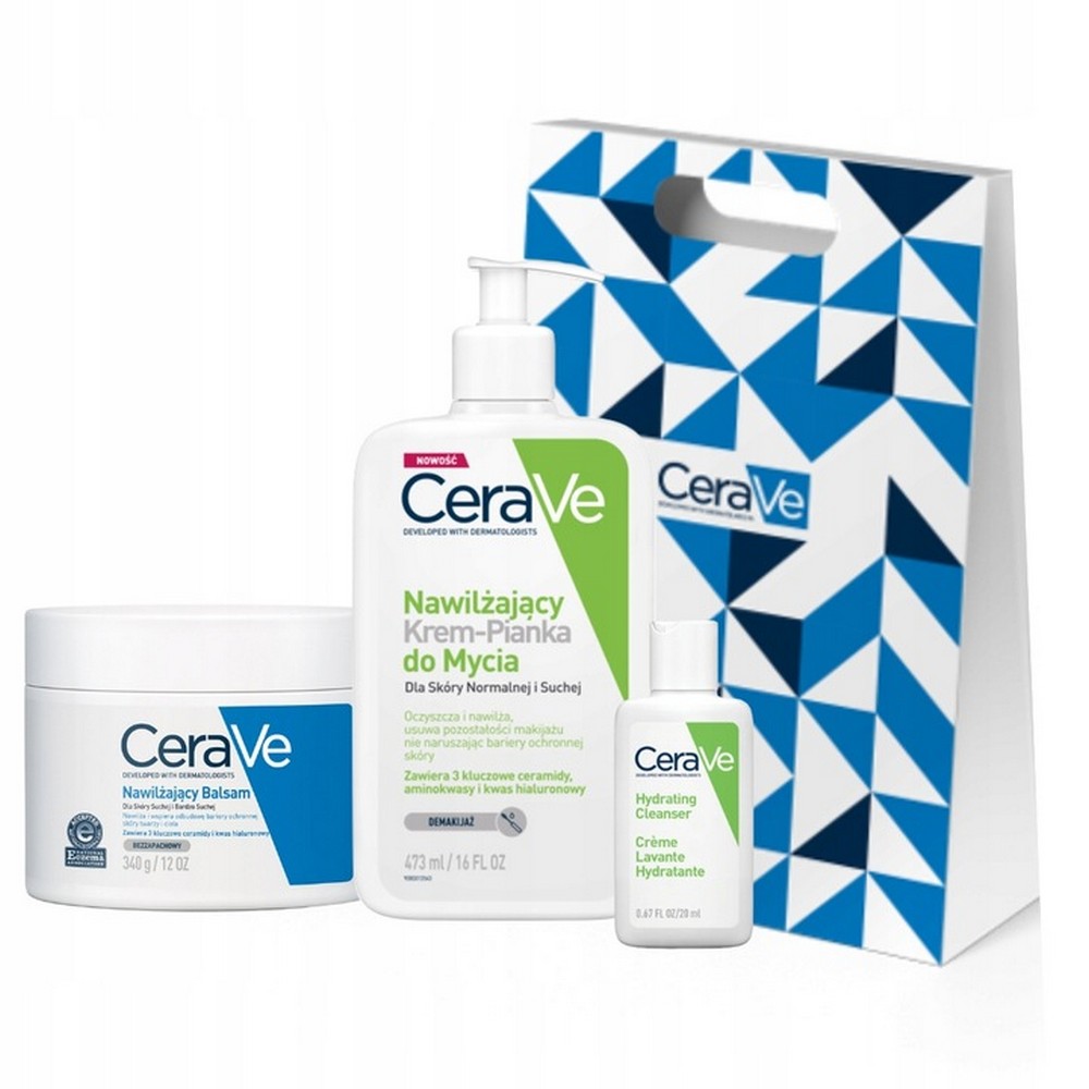 CeraVe Moisturizing Cream-Foam Cleanser + Balm Set