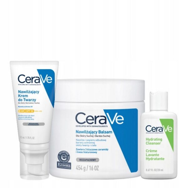 CeraVe Face Cream SPF50 + Moisturizing Balm Set