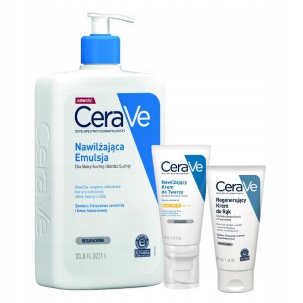 CeraVe Face Cream SPF50 + Regenerating Hand Cream Set