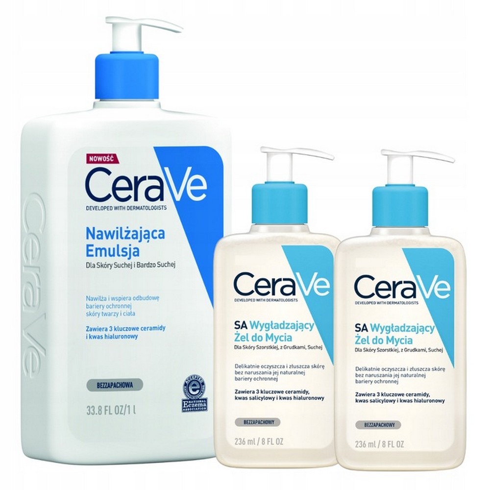 CeraVe Smoothing Cleansing Gel Set + Free Gift