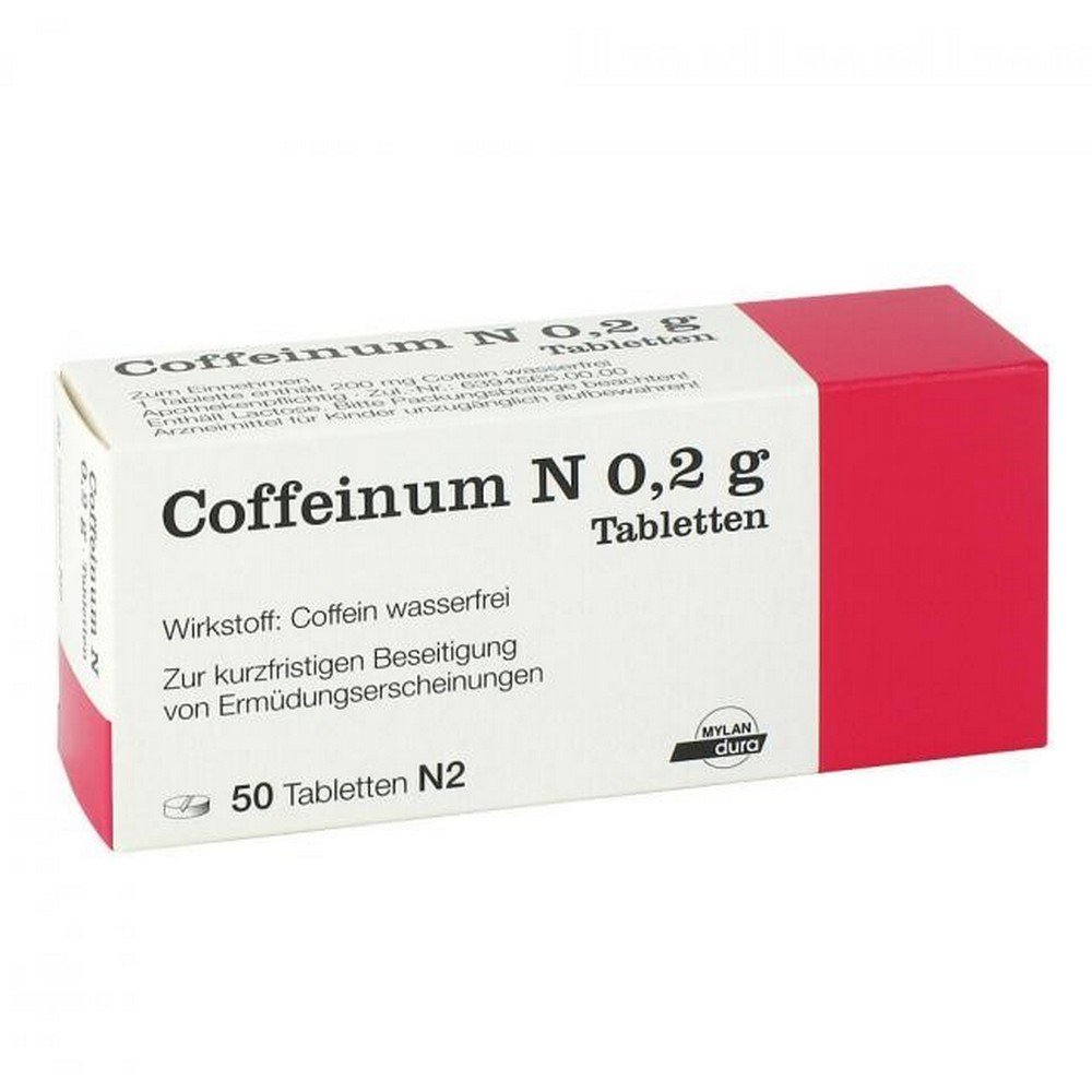 Coffeinum N 0.2 g Tablets 50 pcs