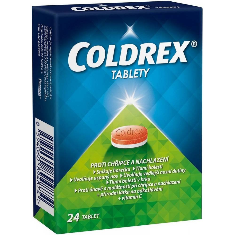 Coldrex 500 mg / 25 mg / 5 mg / 20 mg / 30 mg, 24 pcs