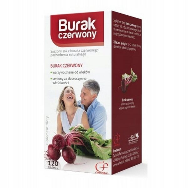 Colfarm Red Beetroot Dietary Supplement 111 g / 120 Tablets