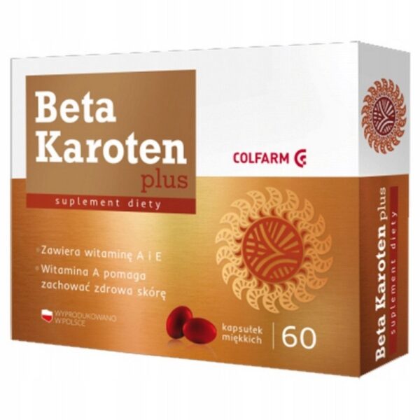 Colfarm Beta Carotene Plus Dietary Supplement 60 Tablets
